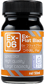 Gaia EX Color Ex-06 Matte Ex-Flat Black 50ML