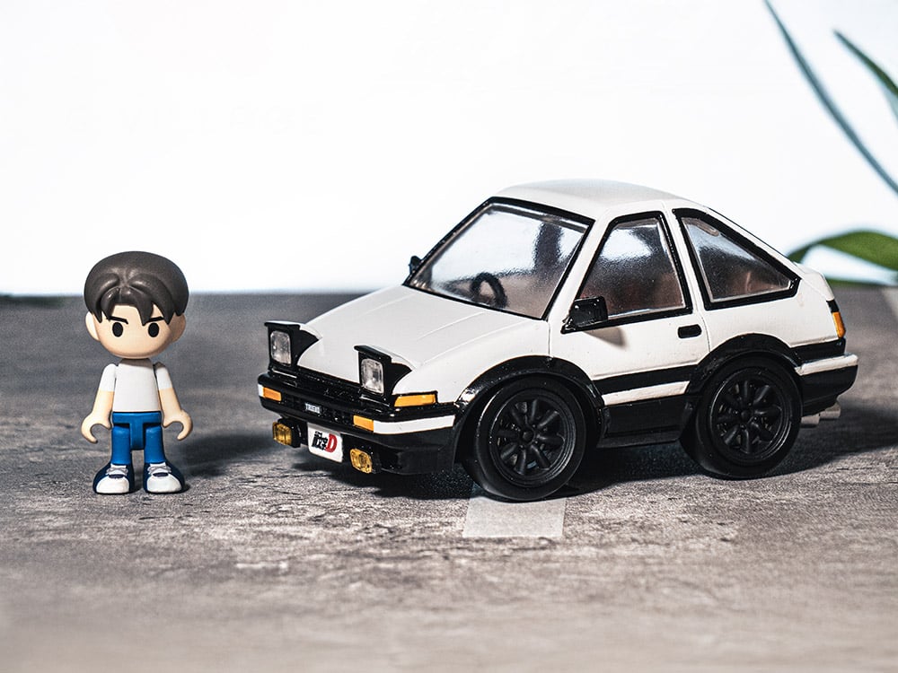 Initial D Q Village QV-05 Toyota AE86 TRUENO Model Kit Set
