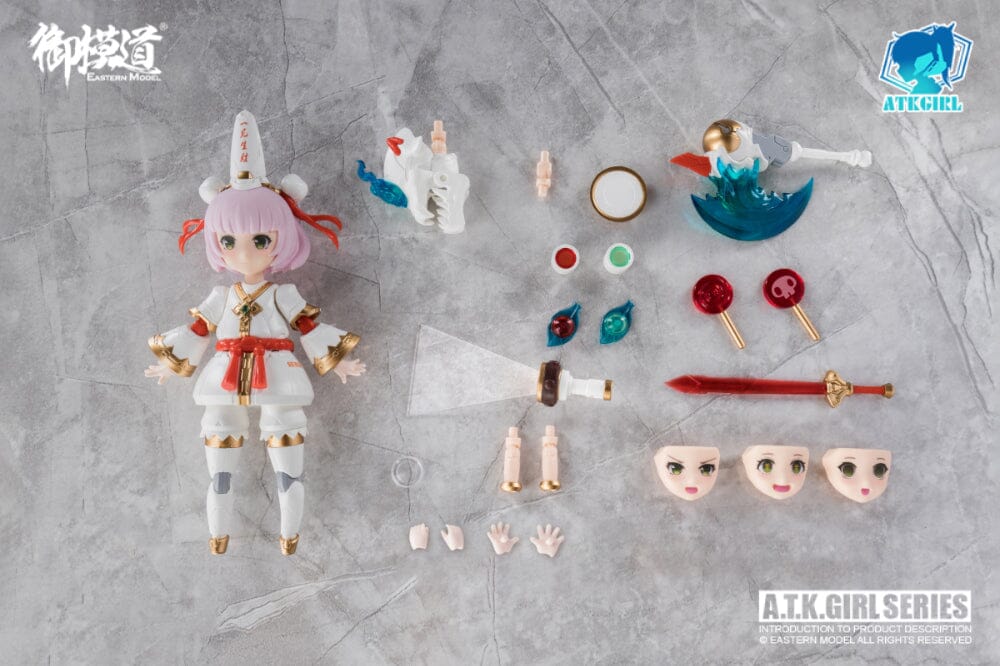 A.T.K. Girl Black and White Impermanence Set of 2 Figures (Collection Card Ver.) 1/12 Scale Model Kit