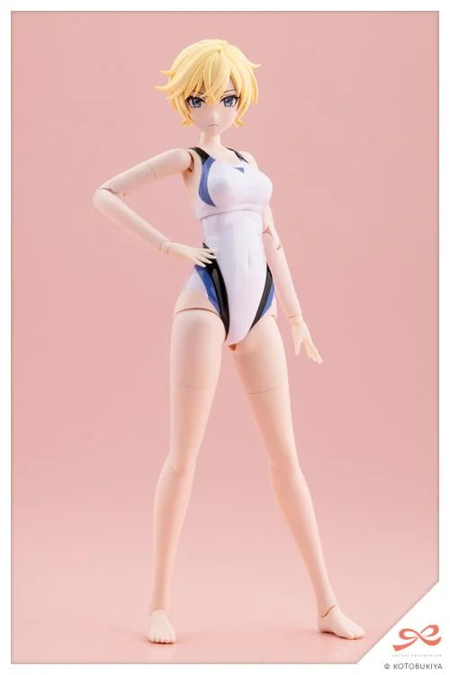 Sousai Shoujo Teien Rui Saotome (Touou High School Competitive Swimsuit) (Dreaming Style White Dolphin) 1/10 Scale Model Kit