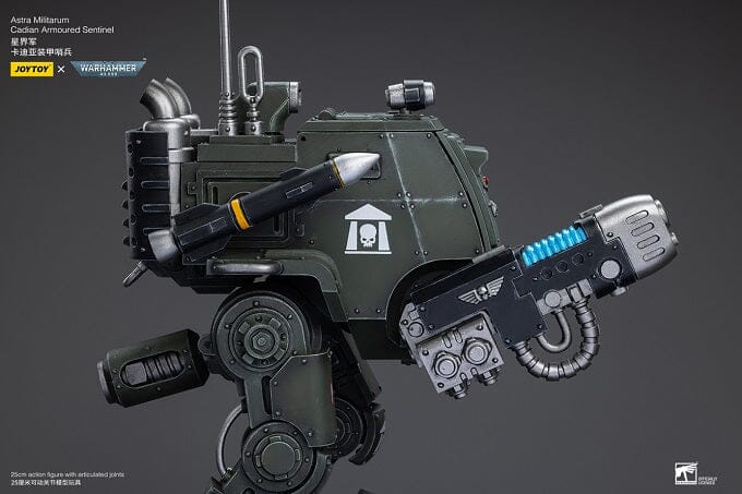 Warhammer 40K Astra Militarum Cadian Armoured Sentinel 1/18 Scale Figure