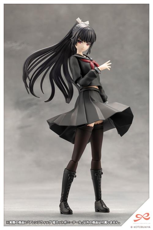 Sousai Shojo Teien Arranged Wigs Hime Cut Ponytail 1/10 Scale Accessory Set