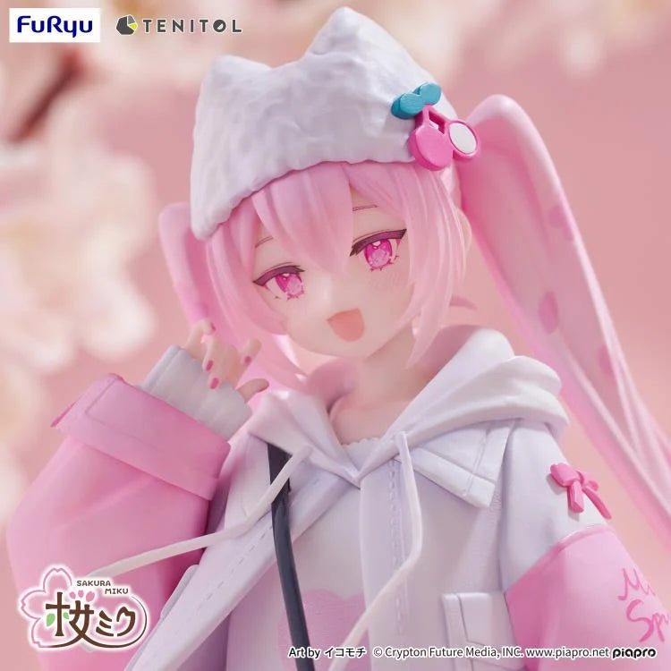 Vocaloid Tenitol Petit Sakura Miku (Cool Style) Figure