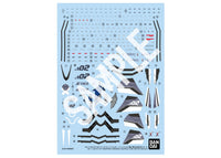 Macross Delta HG VF-31 Siegfried (Messer Ihlefeld Use) 1/100 Water Slide Decals