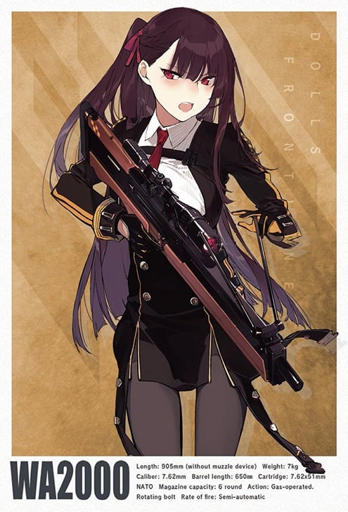 Girls' Frontline Little Armory LADF15 WA2000 1/12 Scale Accessory Set