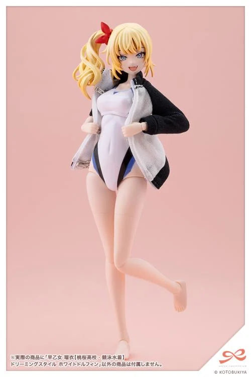 Sousai Shoujo Teien Rui Saotome (Touou High School Competitive Swimsuit) (Dreaming Style White Dolphin) 1/10 Scale Model Kit