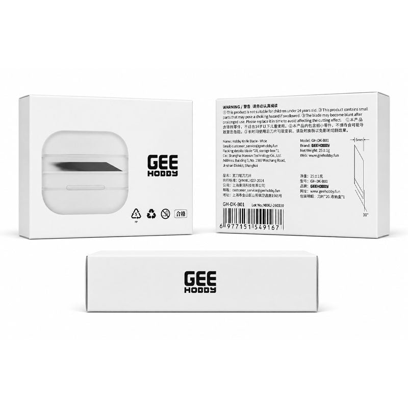 GEE Hobby GH-DK-B01 Spare Blade for Wide Blade Hobby Knife (20 pieces)