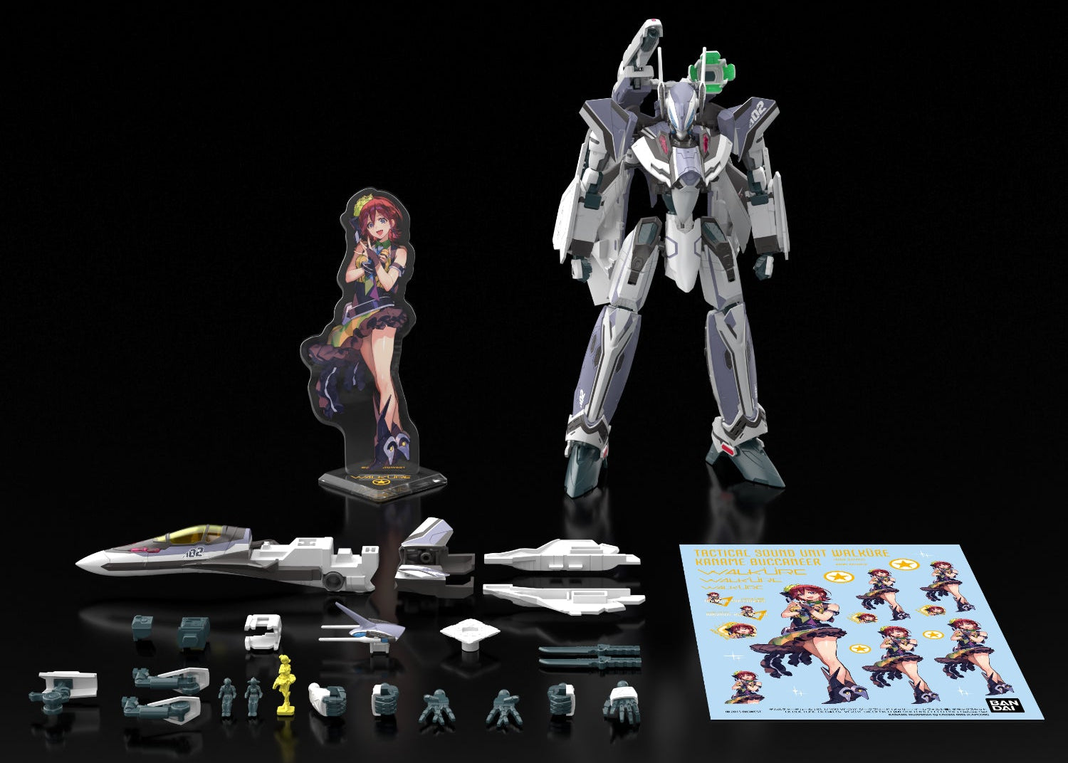 Macross Delta HG VF-31 Siegfried (Messer Ihlefeld Use) 1/100 Scale Deluxe Model Kit Set