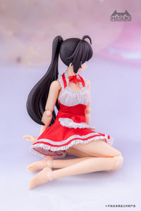Hasuki 1/12 CS010B Movable Figure Maid Outfit (Red)