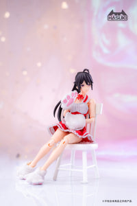 Hasuki 1/12 CS010B Movable Figure Maid Outfit (Red)