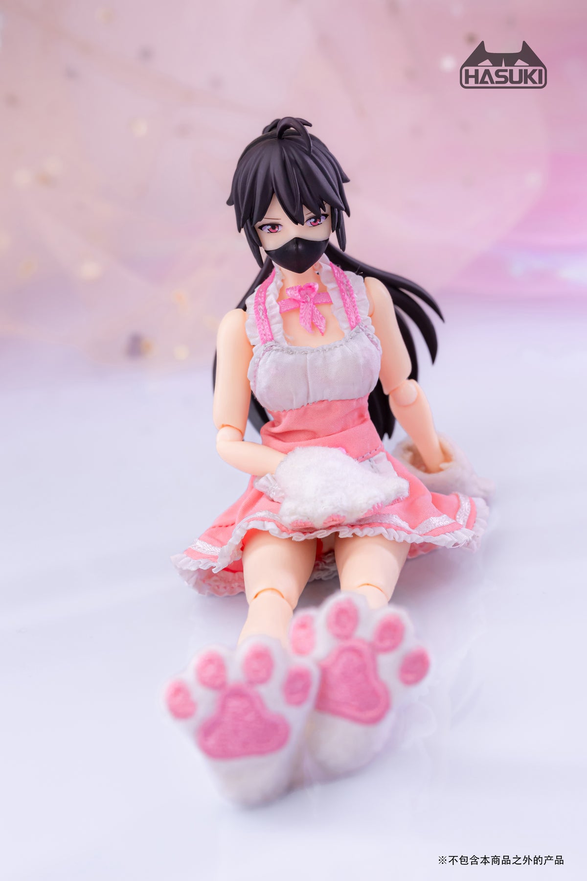 Hasuki 1/12 CS010C Movable Figure Maid Outfit (Pink)