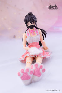 Hasuki 1/12 CS010C Movable Figure Maid Outfit (Pink)