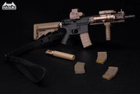 Hasuki WM-04A Assault Rifle Set Black Gold Action Figure Complete Model Option Part 1/12 Scale Accessory