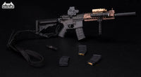Hasuki WM-04B Assault Rifle Set Black Action Figure Complete Model Option Part 1/12 Scale Accessory