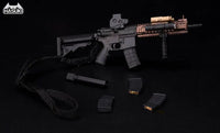Hasuki WM-04B Assault Rifle Set Black Action Figure Complete Model Option Part 1/12 Scale Accessory
