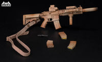 Hasuki WM-04C Assault Rifle Set Desert Camouflage Action Figure Complete Model Option Part 1/12 Scale Accessory