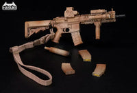 Hasuki WM-04C Assault Rifle Set Desert Camouflage Action Figure Complete Model Option Part 1/12 Scale Accessory