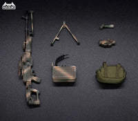 Hasuki WM-05C Regular Machine Gun Set Jungle Camouflage Action Figure Option Part 1/12 Scale Accessory