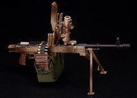 Hasuki WM-05B Regular Machine Gun Set Desert Camouflage Action Figure Option Part 1/12 Scale Accessory