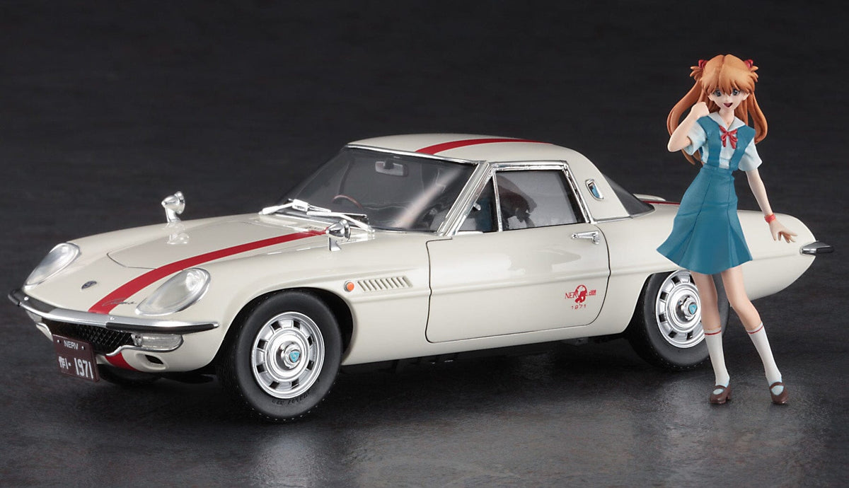 Rebuild of Evangelion NERV Official Business Coupe w/ Shikinami Asuka Langley 1/24 Scale Model Kit