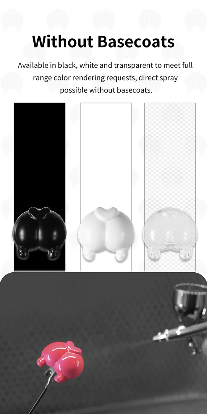 DSPIAE PLD-01WT Super Corgi Butt Color Testing Piece - White