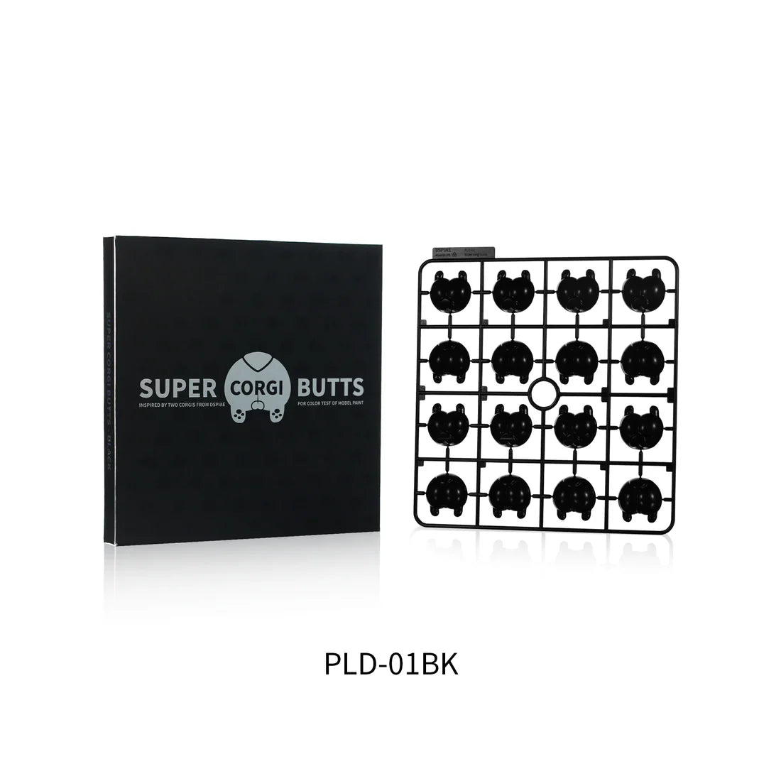 DSPIAE PLD-01BK Super Corgi Butt Color Testing Piece - Black