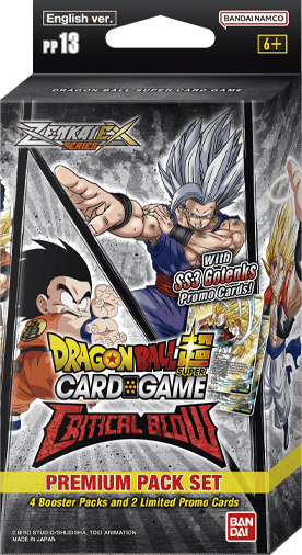 Dragon Ball Super Masters Trading Card Game Critical Blow Premium Pack Set 13