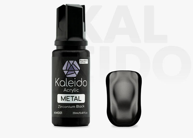 Kaleido ColorWorks KM001 Zirconium Black Metal Colors 20ml