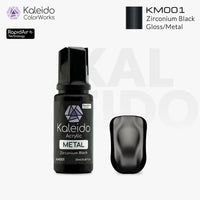 Kaleido ColorWorks KM001 Zirconium Black Metal Colors 20ml