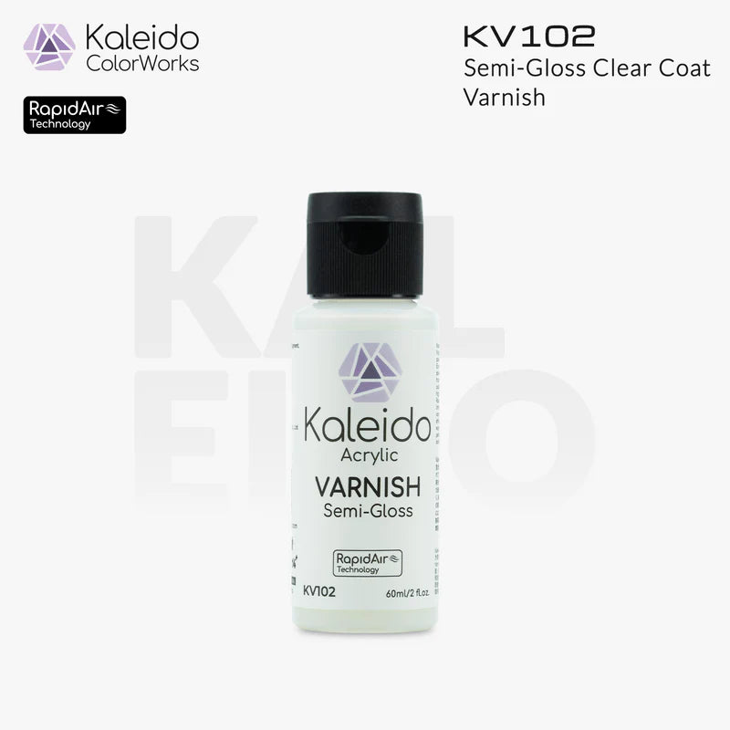 Kaleido ColorWorks KV102 Clear Coat (Semi-Gloss) Varnishes 60ml