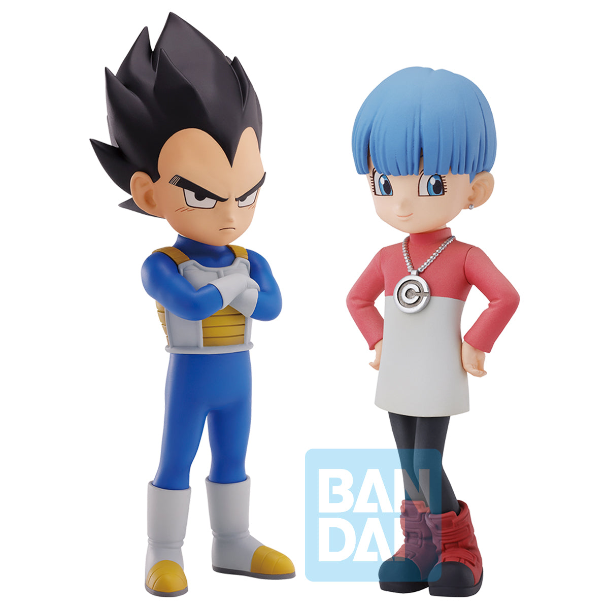 Dragon Ball Daima Masterlise Plus Ichibansho Vegeta (Mini) & Bulma (Mini) Figure Set