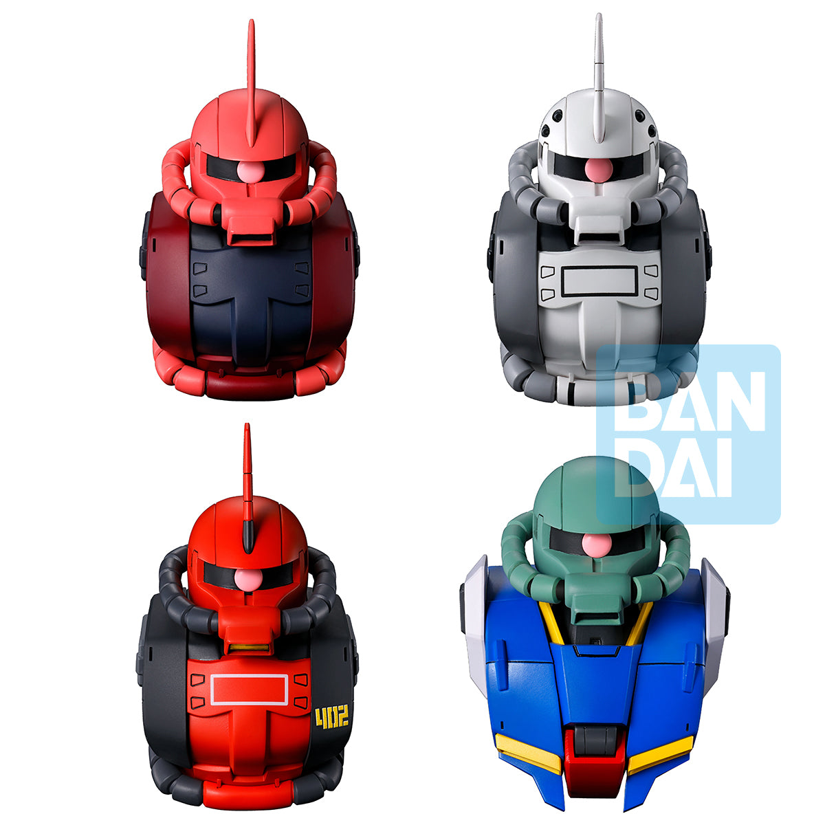 Mobile Suit Gundam Ichibansho Zakka Zaku Head Magnet (Universal Century Saga Interlude) Box of 4 Magnets