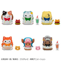 One Piece Mega Cat Project NyanPieceNyan! DINER! Box of 6 Random Figures