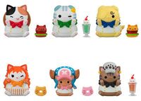 One Piece Mega Cat Project NyanPieceNyan! DINER! Box of 6 Random Figures