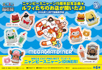 One Piece Mega Cat Project NyanPieceNyan! DINER! Box of 6 Random Figures