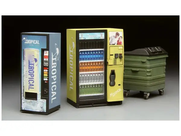 Meng Vending Machine & Dumpster 1/35 Scale Set