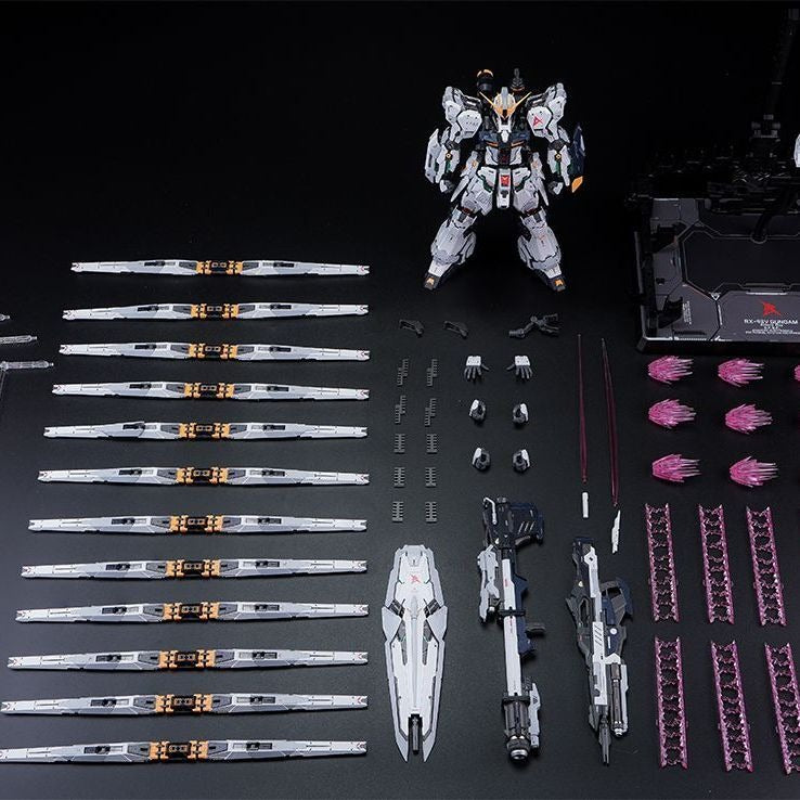 Dragon Tiger Milky Cow GK Nu Double Fin model kit, runner and accessory layout