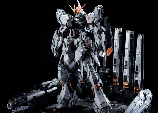 Dragon Tiger Milky Cow GK Nu Double Fin model kit, posed on display base