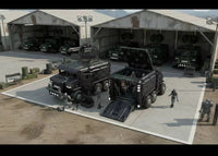 Sheik Mainland Mighty Rhino Armored Vehicle (Black) 1/60 Scale Model Kit