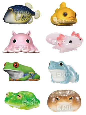 Tenori Friends Glossy Amphibians & Sea Creatures Box of 12 Random Figures