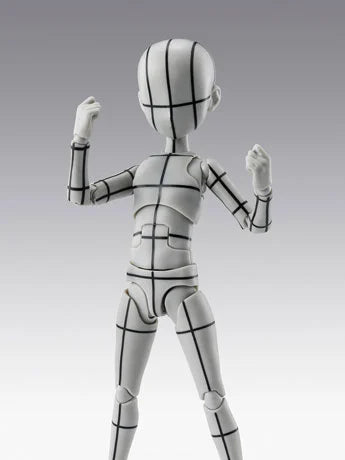 S.H.Figuarts Body-kun Ken Sugimori Edition (Wireframe Gray Color Ver.) Action Figure