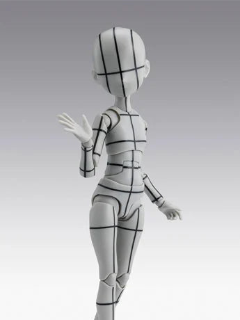 S.H.Figuarts Body-chan Ken Sugimori Edition (Wireframe Gray Color Ver.) Action Figure