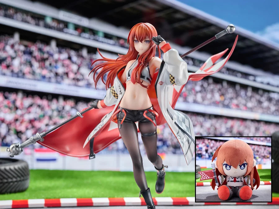 Steins;Gate Kurisu Makise (Racing Ver.) 1/7 Scale Figure & Plushie Set