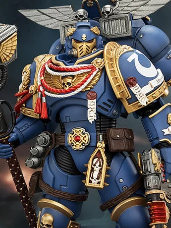 Warhammer 40K Space Marine 2 Ultramarines Assault Intercessor (Game Edition) 1/18 Scale Action Figure