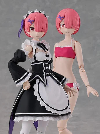 Kadokawa Plastic Model Series Re:ZERO Ram DX Ver. - tampilan cat spesial dan kemasan