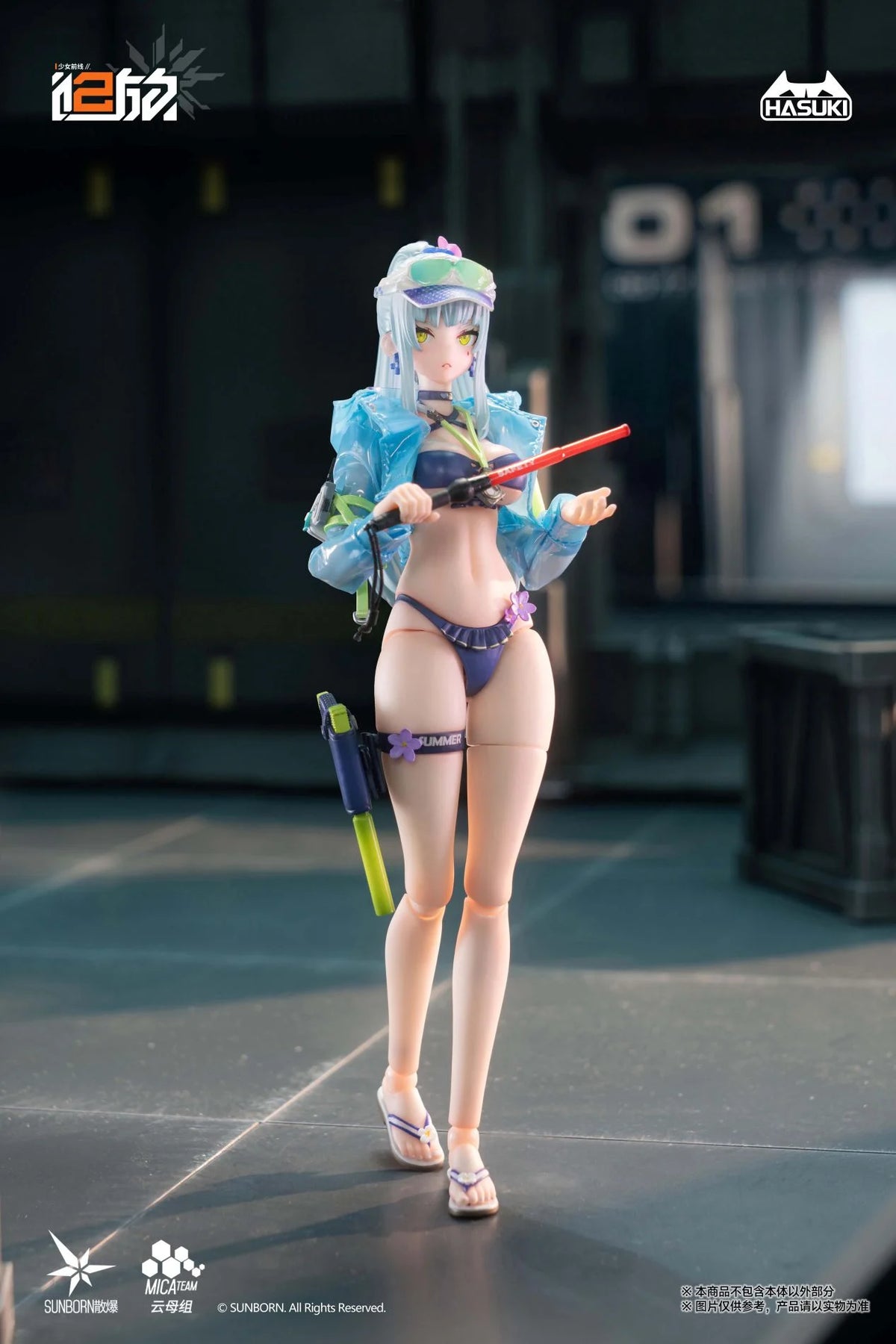 Girls' Frontline 2 Exilium Pocket Art Series Klukai (Cerulean Breaker Ver.) (Standard Ver.) 1/12 Scale Action Figure