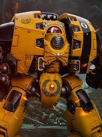 Warhammer The Horus Heresy Imperial Fists Leviathan Dreadnought with Cyclonic Melta Lance and Storm Cannon 1/18 Scale Action Figure