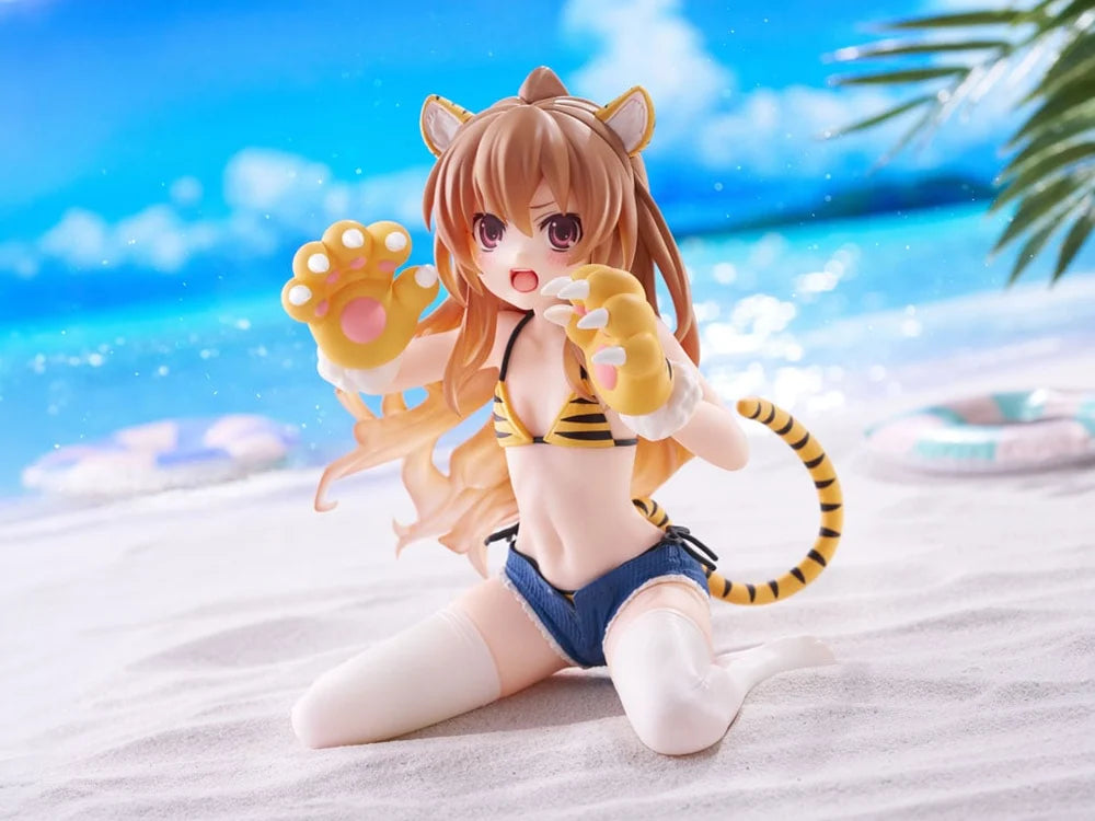 Toradora! Desktop Cute Taiga Aisaka (Tiger Costume Swimwear Ver.) Figure