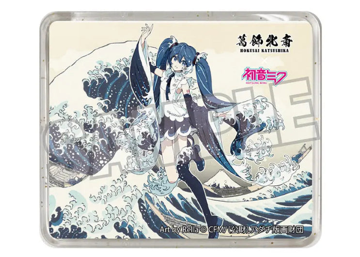 Hokusai Katsushika x Hatsune Miku by Rella 3D Magnet Hatsune Miku The Great Wave off Kanagawa
