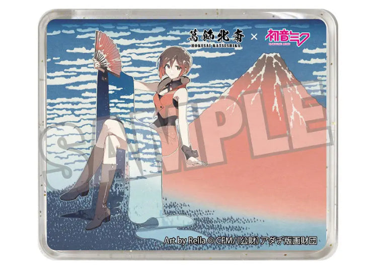 Hokusai Katsushika x Hatsune Miku by Rella 3D Magnet MEIKO Fine Wind, Clear Morning